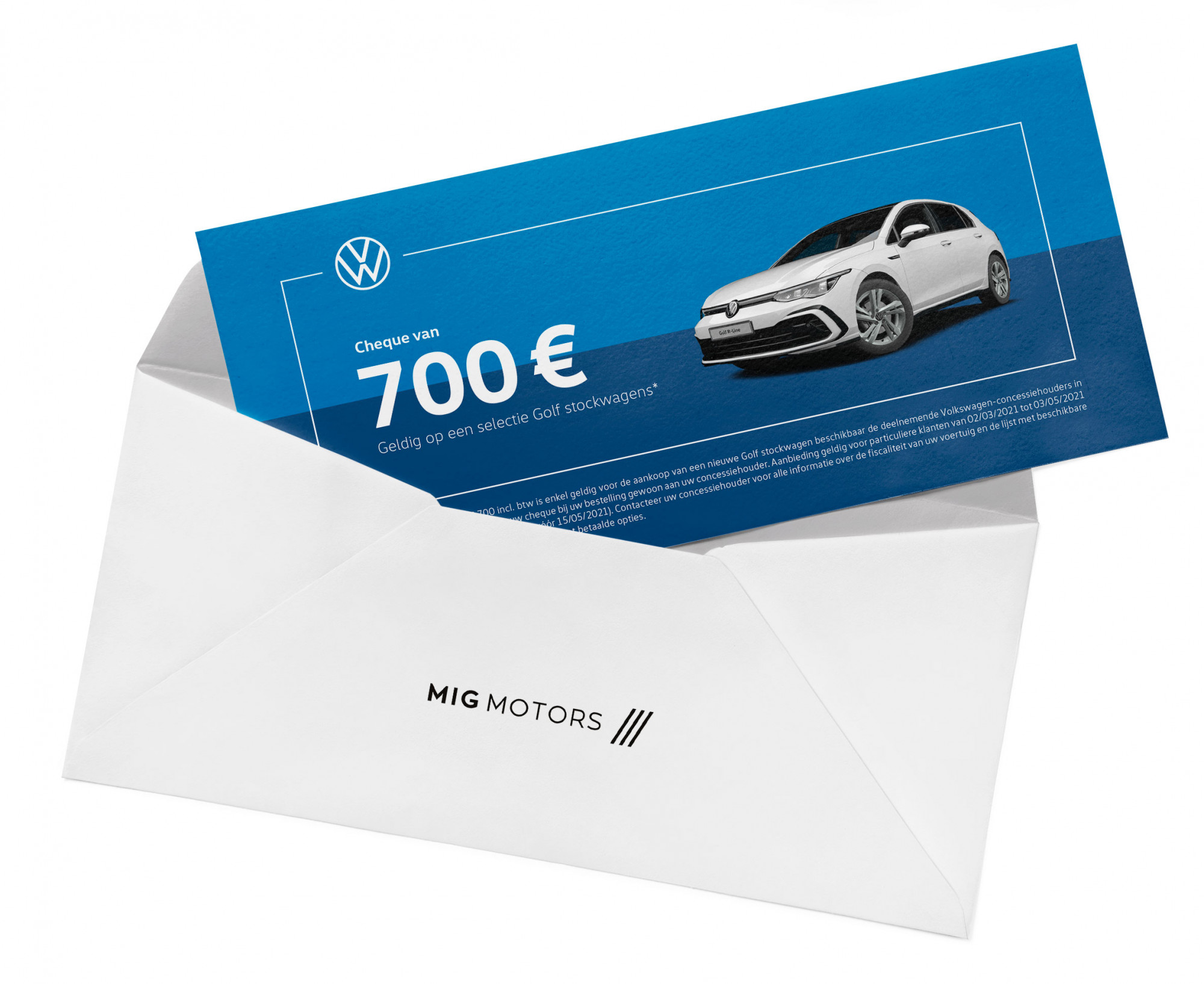 Golf R-line lentevoucher