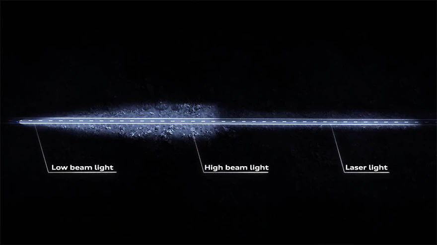 Audi laser light