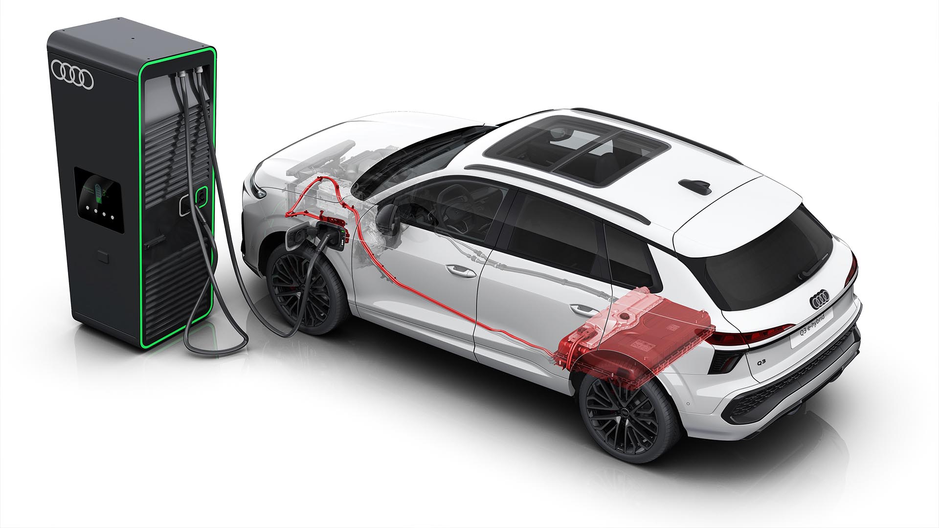 Audi Q3 DC snelladen hybride 50 kW