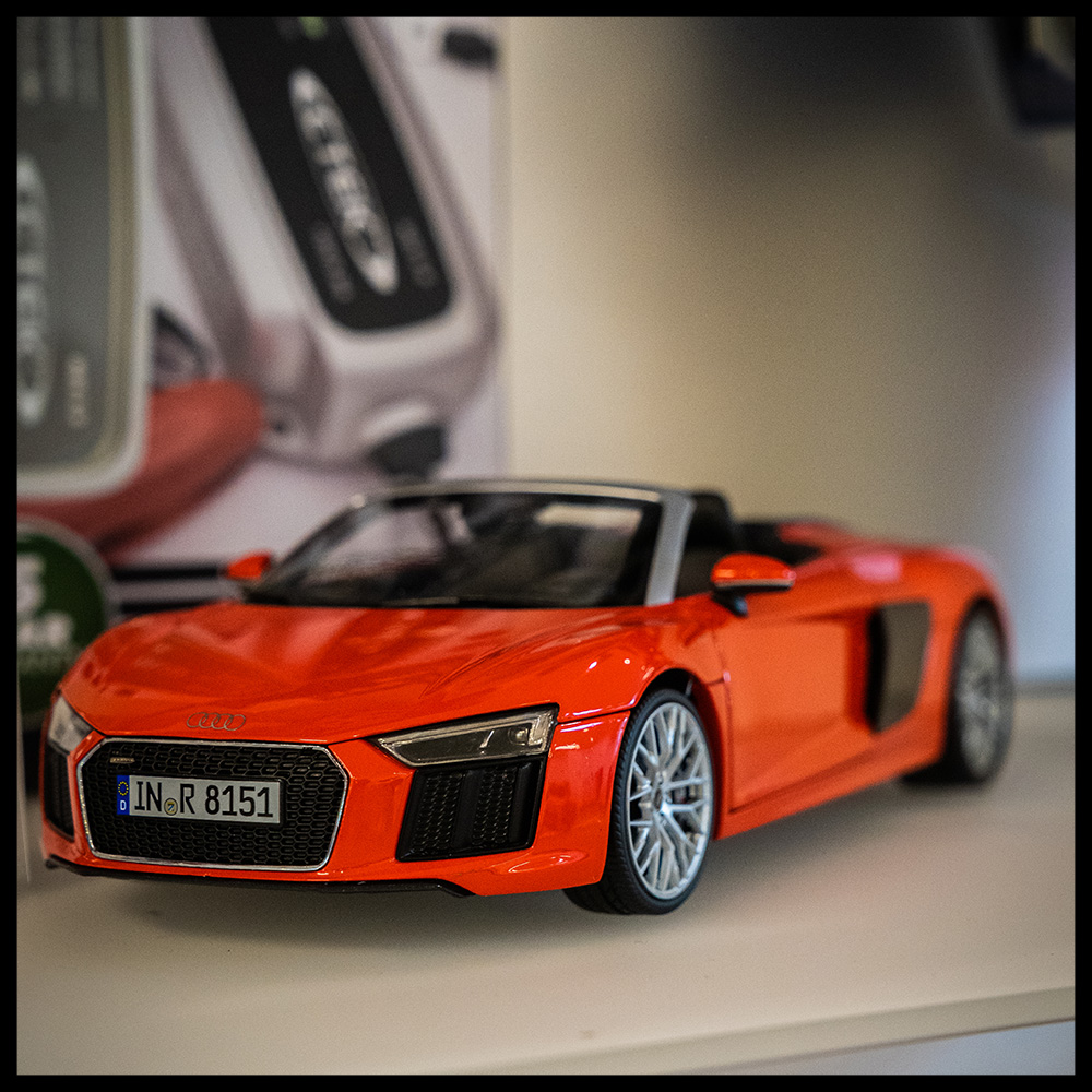 Audi R8 Spyder V10 1:18 accessoire