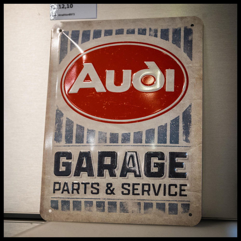 Tinnen bord Audi parts and services accessoire MIG Motors