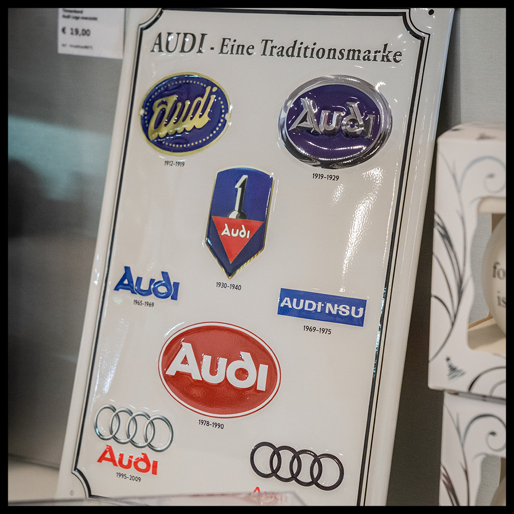 Eine traditionsmarke Audi tinnen bord accessoire
