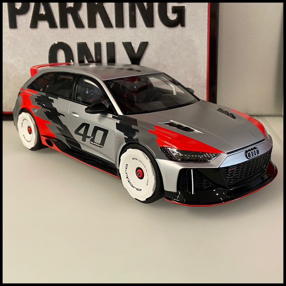 Audi RS6 40 years schaalmodel MIG Motors accessoire