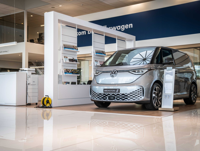 Volkswagen ID. Buzz MIG Motors, in januari open in het weekend.