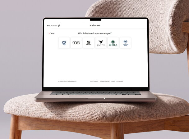 Afspraak onderhoud en herstelling maken via website