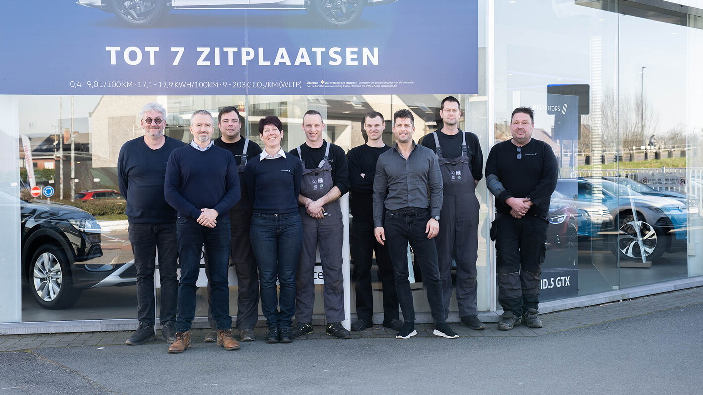 Groepsfoto MIG Motors Wetteren