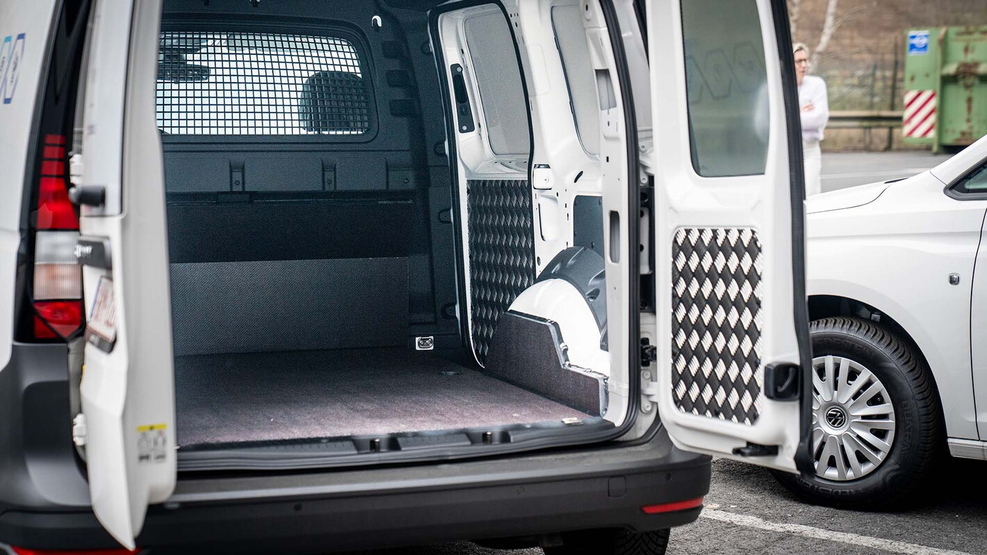 VW Caddy Cargo laadruimte
