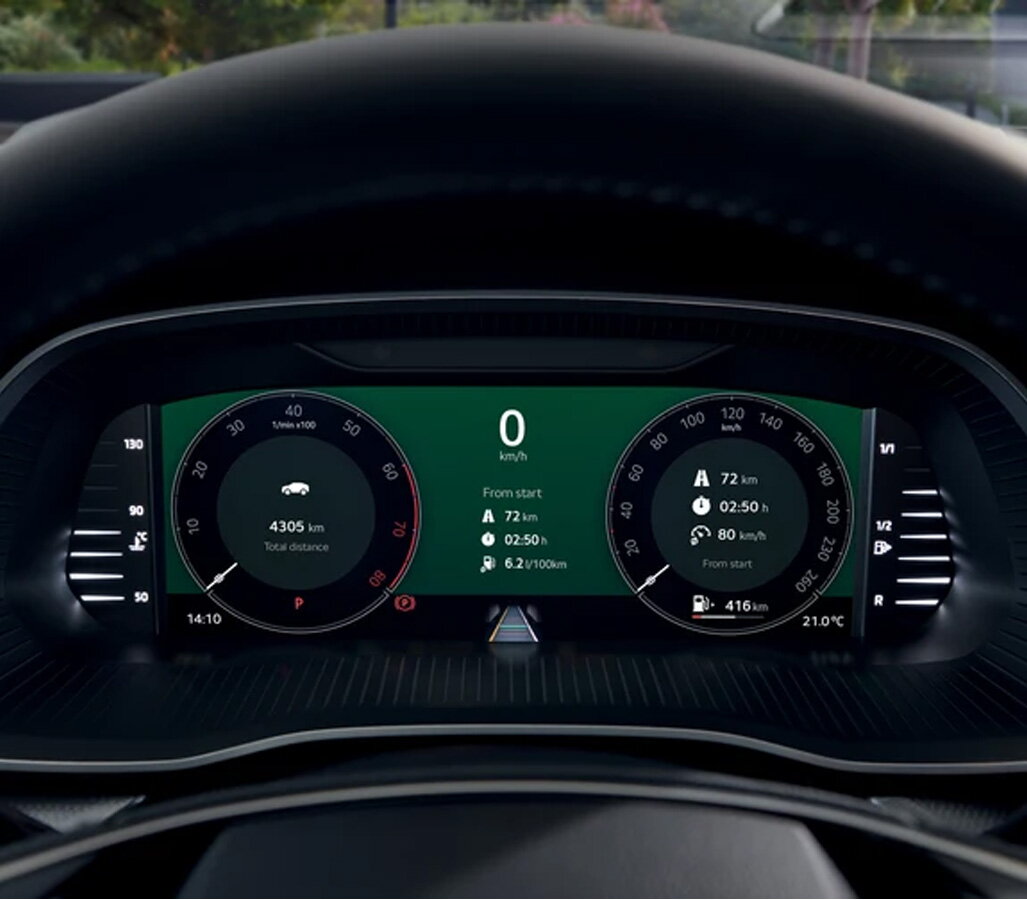 Skoda head up display