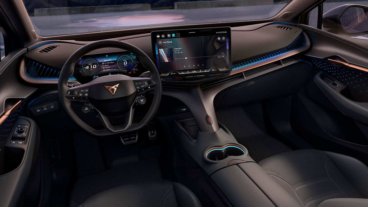 CUPRA Tavascan cockpit MIG Motors 2026