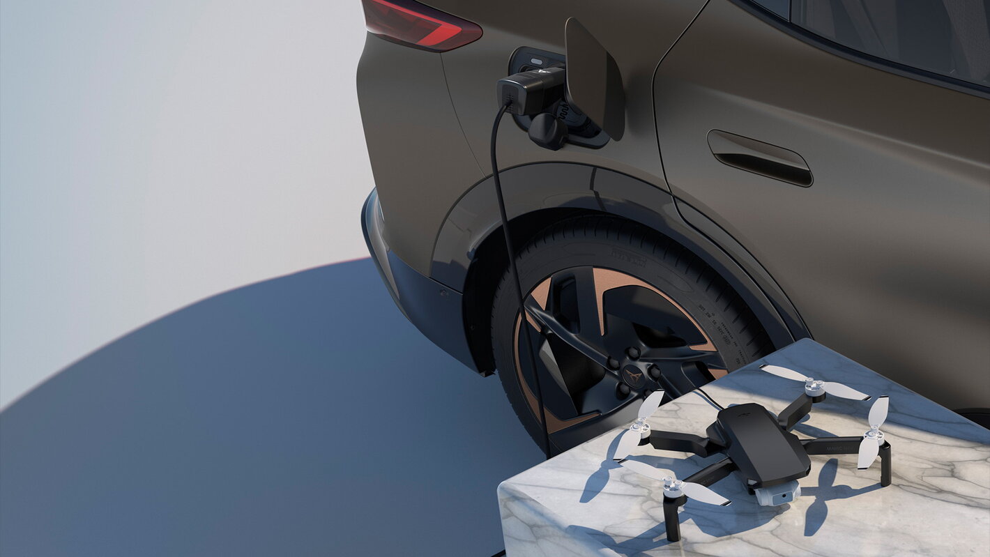 CUPRA Tavascan drone