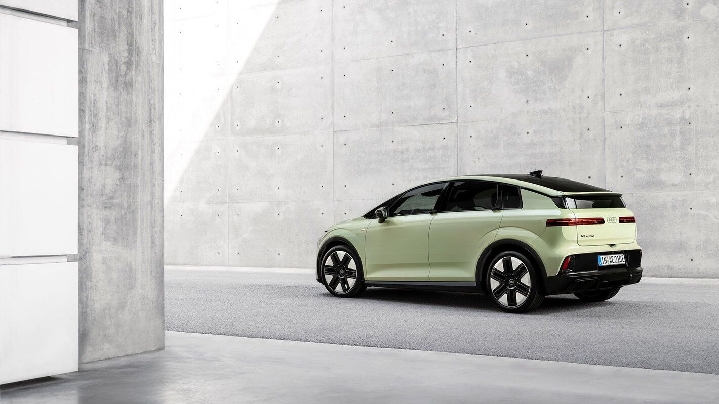 Audi A2 etron pistachegroen